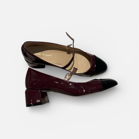 Stuart Weitzman Burgundy and Black Heels - Picture 2 of 6